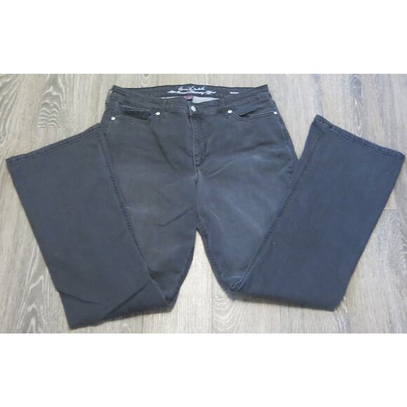 GLORIA VANDERBILT Jeans All Around Slimming Effect Size 14 Average Bootcut Black - Picture 3 of 12